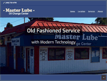 Tablet Screenshot of masterlubeoilchangecenter.com